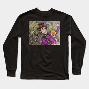 Wonka Timothee Chalamet and Hugh Grant as Oompa-Loompas Long Sleeve T-Shirt